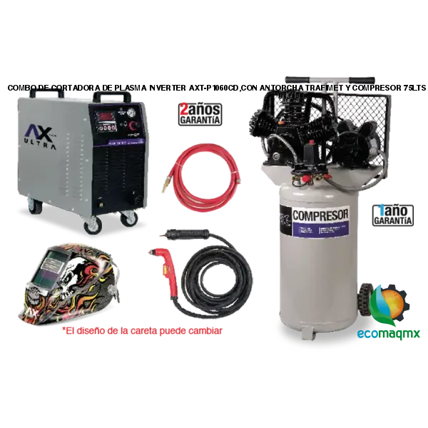 COMBO DE CORTADORA DE PLASMA INVERTER AXT-P1060CD,CON