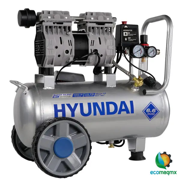 Compresor De Aire Libre de Aceite Hyundai 25 Litros 0.75 Hp