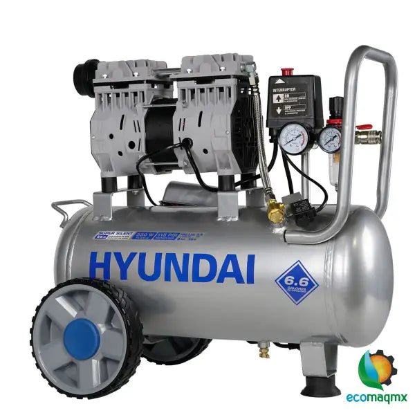 Compresor De Aire Libre de Aceite Hyundai 25 Litros 0.75 Hp
