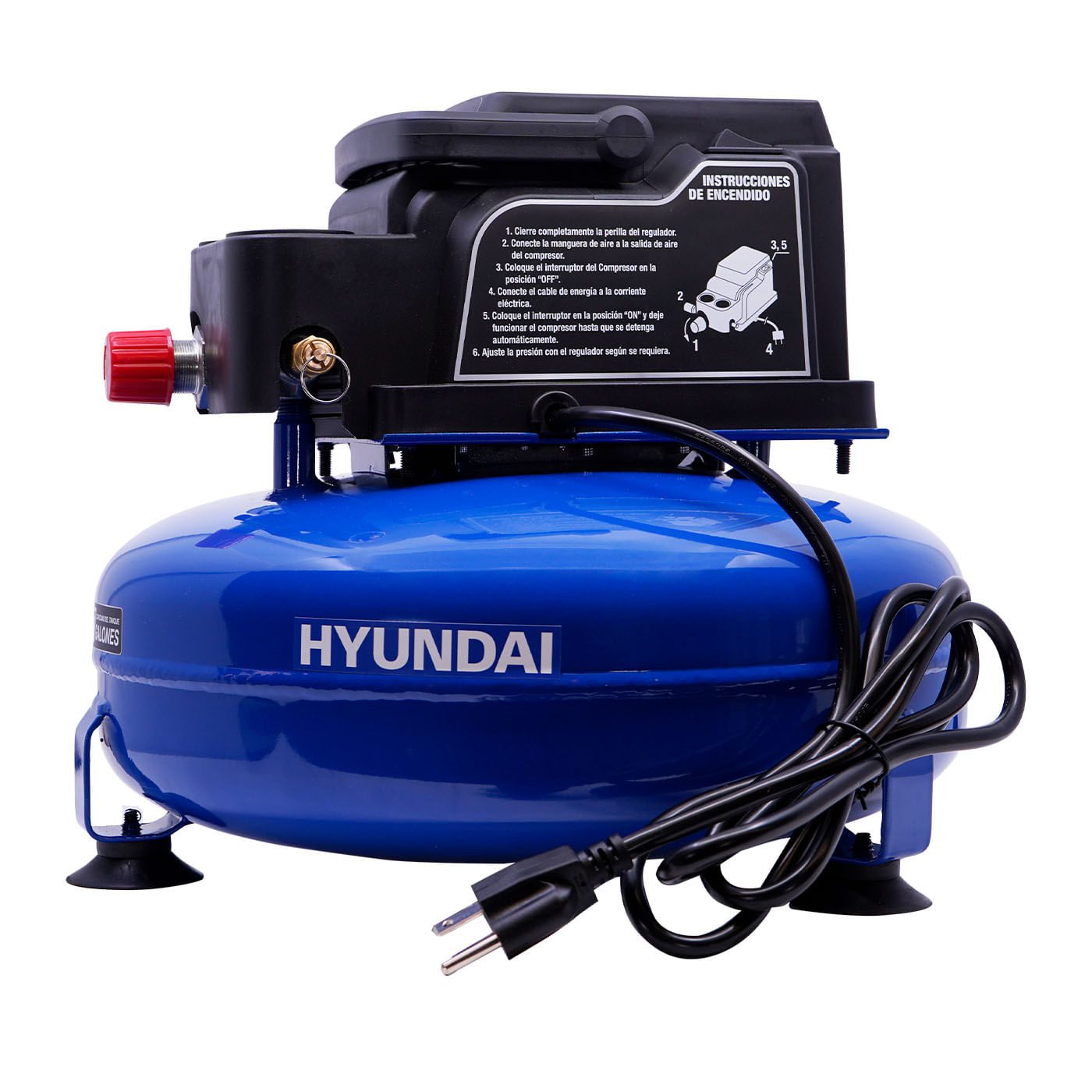 Mini Compresor De Aire Eléctrico Hyundai 12 Litros 100psi/7bar C/motor 1/3hp – Hyac15