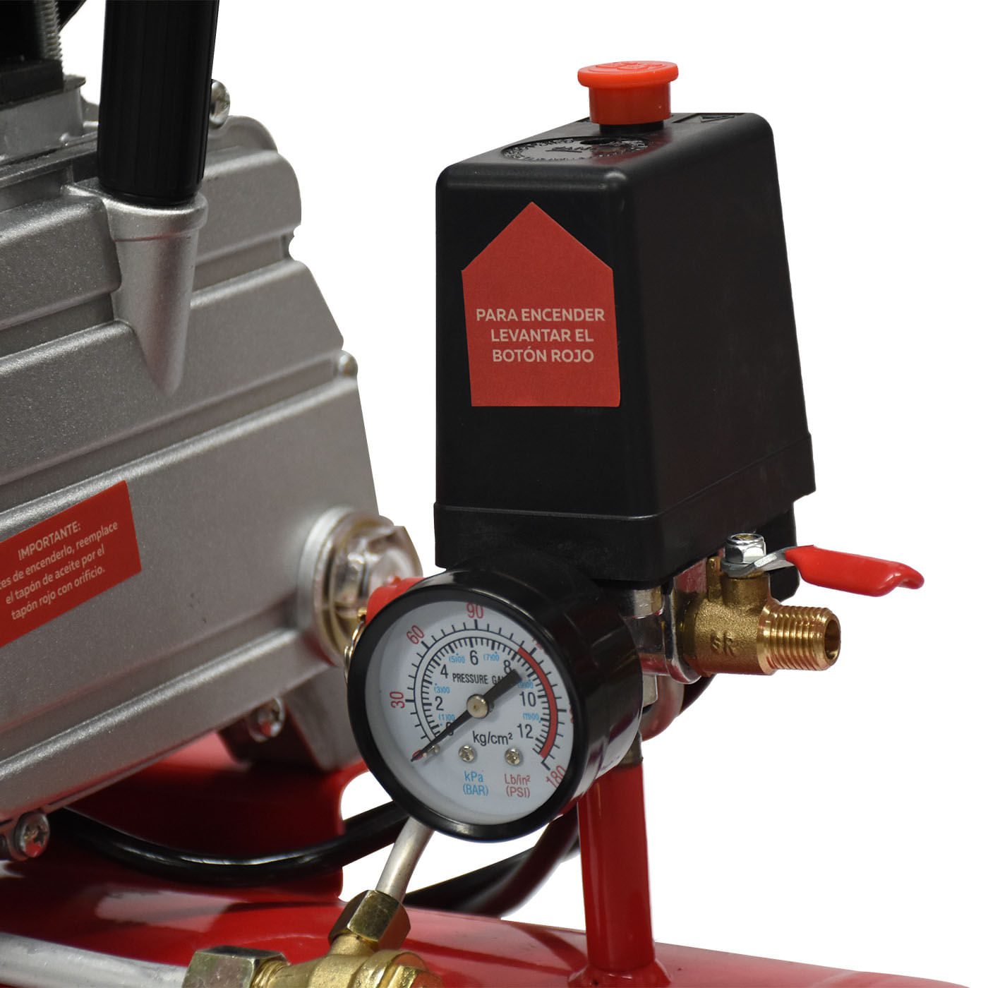 Compresor De Aire Eléctrico Stallion 25 Litros 2.5 Hp Horizontal C/manguera Y Pistola – Stwr25