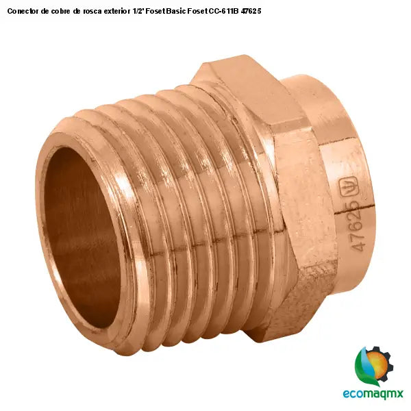 Conector de cobre de rosca exterior 1/2’ Foset Basic Foset