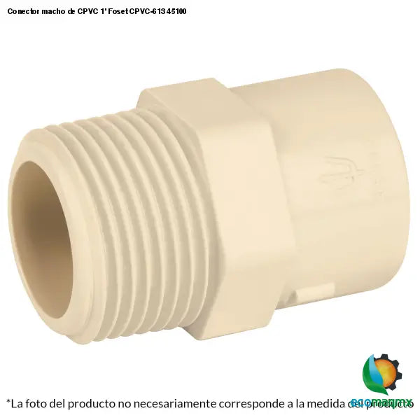 Conector macho de CPVC 1’ Foset CPVC-613 45100