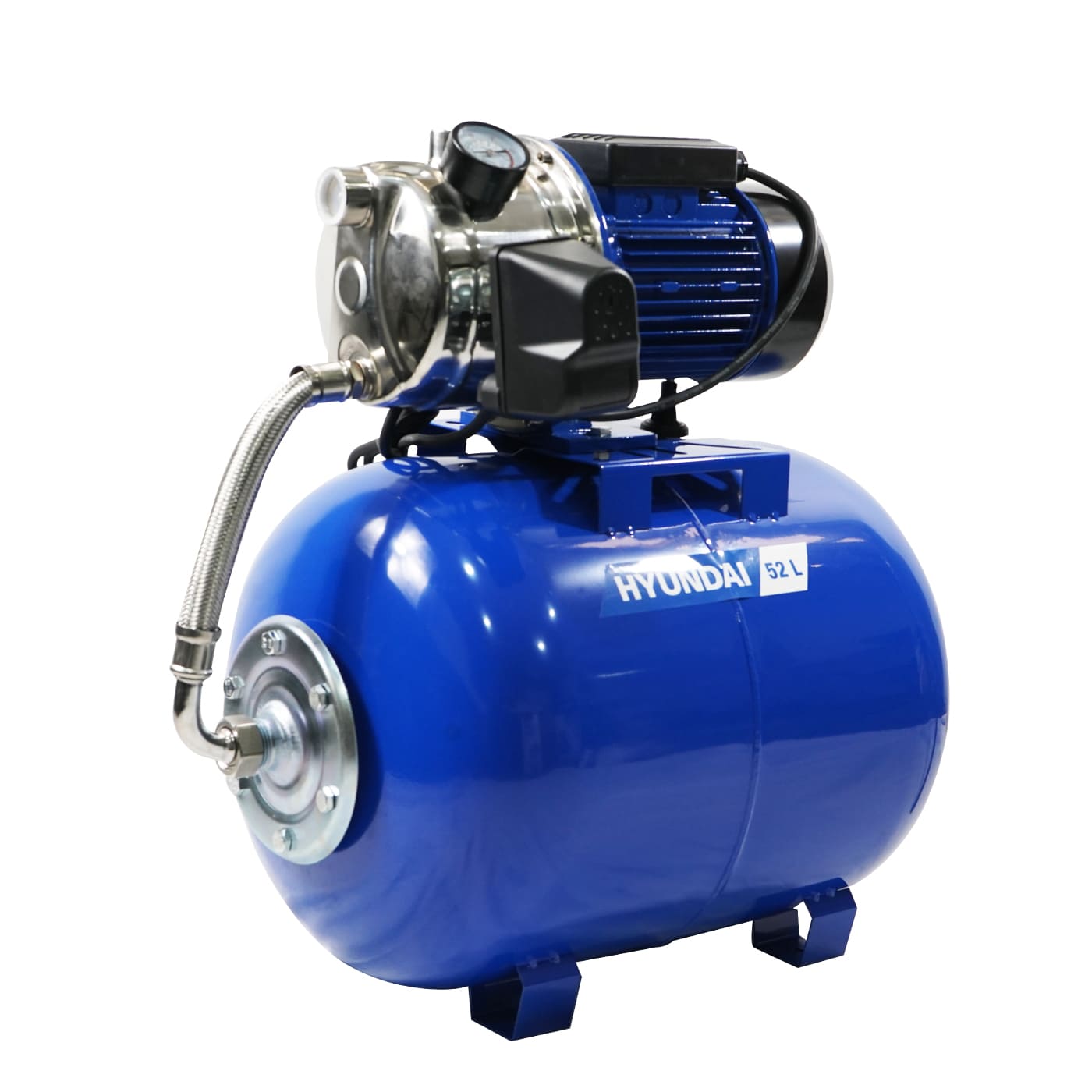 Hidroneumatico Bomba De Agua Eléctrica Profesional Hyundai 1 Hp 52 Litros 110v/60hz – Hidro50