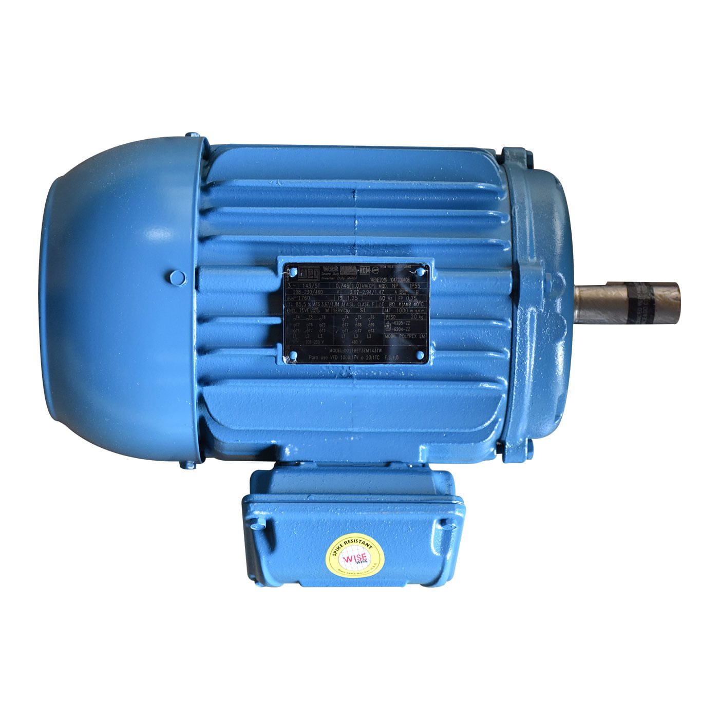 Motor Eléctrico Weg Trifásico 1 Hp  4 Polos  1725 rpm – Rmw100