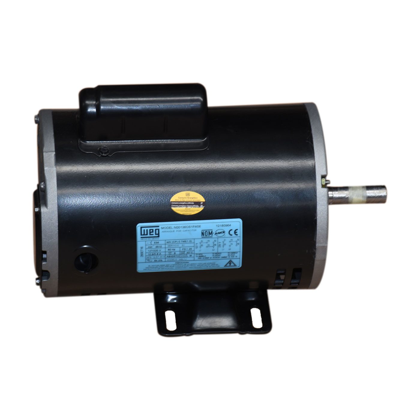 Motor Weg Monofásico 2 Hp 2 Polos Alta Revolucion 3450 Rpm – Rmwa2