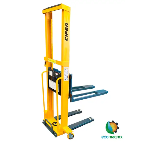 Elevador Patin Montacargas Electrico de Pallets 1 Tonelada
