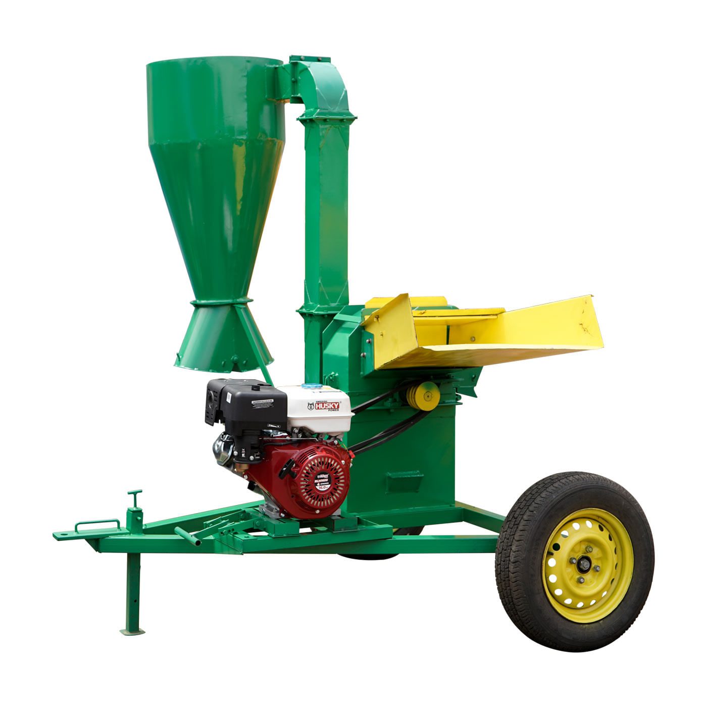 Molino Picadora Desintegradora de Forraje con Ciclon Encostalador Motor Husky Power 16 Hp a Gasolina Rkpdc30r-hsk16