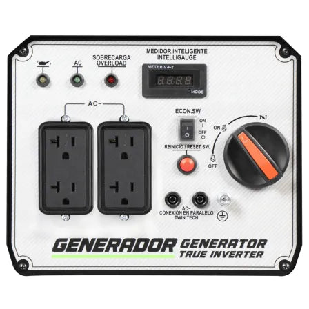 Generador Inverter portátil a gasolina 3000 watts monofasico 127V ENERWELL® -   ENERWELL-G3000I