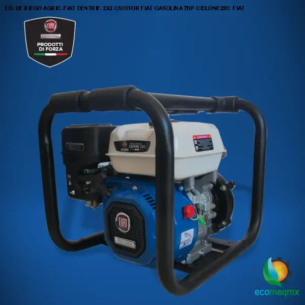 EQ. DE RIEGO AGRIC. FIAT CENTRIF. 2X2 C/MOTOR FIAT GASOLINA