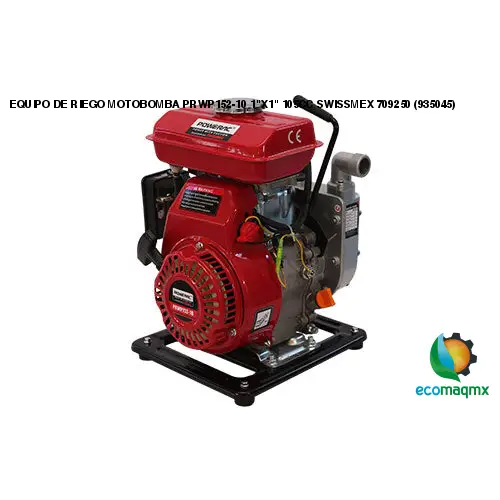 EQUIPO DE RIEGO MOTOBOMBA PRWP152-10 1X1 105CC SWISSMEX