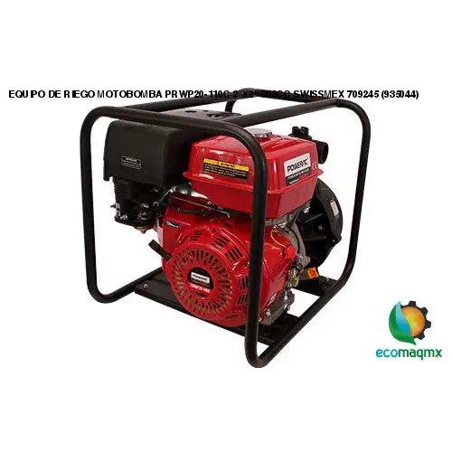 EQUIPO DE RIEGO MOTOBOMBA PRWP20-110C 2X2 390CC SWISSMEX