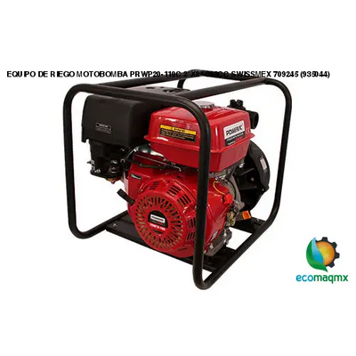 EQUIPO DE RIEGO MOTOBOMBA PRWP20-110C 2X2 390CC SWISSMEX