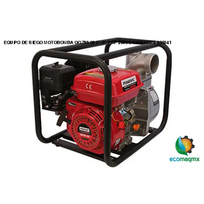 EQUIPO DE RIEGO MOTOBOMBA QGZ80-30 3-3 7 HP 208CC SWISSMEX