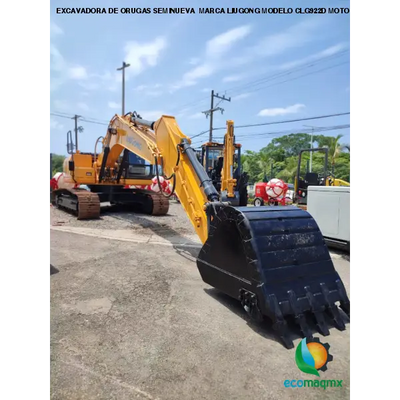 EXCAVADORA DE ORUGAS SEMINUEVA MARCA LIUGONG MODELO CLG922D