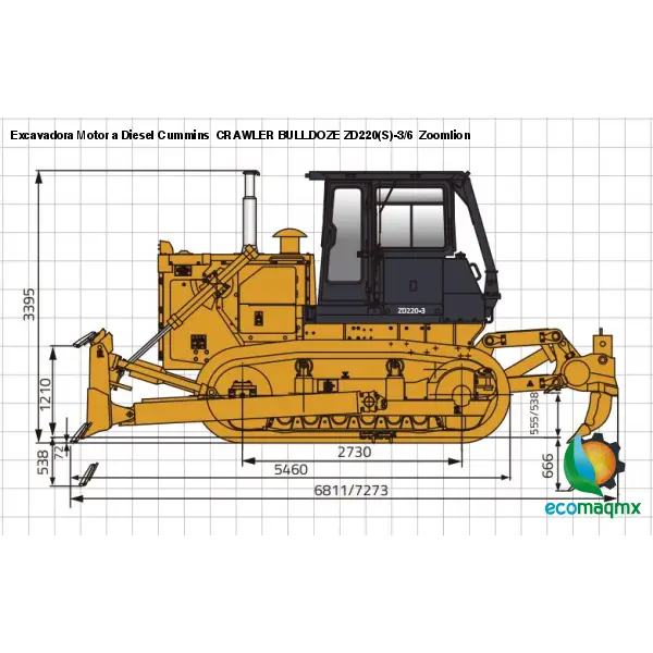 Excavadora Motor a Diesel Cummins CRAWLER BULLDOZE