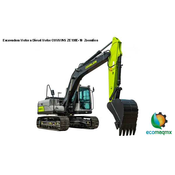 Excavadora Motor a Diesel Motor CUMMINS ZE135E-10 Zoomlion -