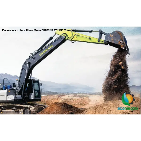 Excavadora Motor a Diesel Motor CUMMINS ZE215E Zoomlion -