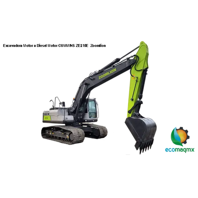 Excavadora Motor a Diesel Motor CUMMINS ZE215E Zoomlion -