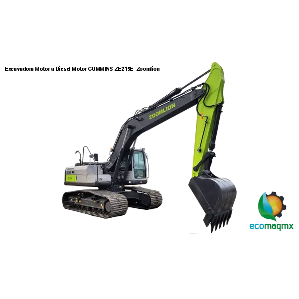 Excavadora Motor a Diesel Motor CUMMINS ZE215E Zoomlion -
