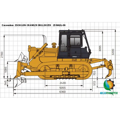 Excavadora ZOOMLION CRAWLER BULLDOZER ZD160(S)-3/6