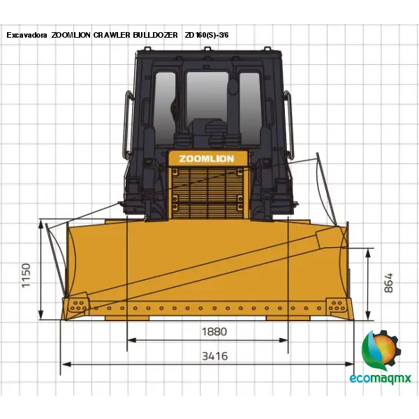 Excavadora ZOOMLION CRAWLER BULLDOZER ZD160(S)-3/6