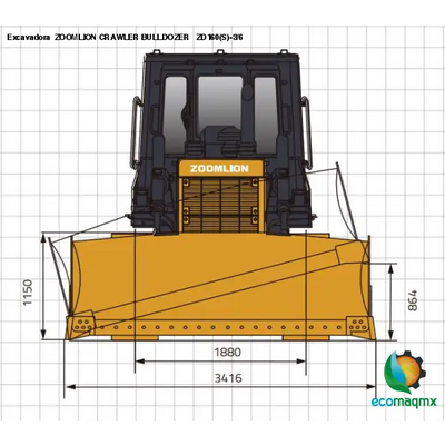 Excavadora ZOOMLION CRAWLER BULLDOZER ZD160(S)-3/6