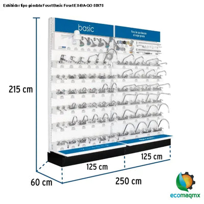 Exhibidor tipo góndola Foset Basic Foset EX-BA-GO 55975