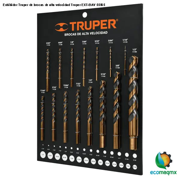 Exhibidor Truper de brocas de alta velocidad Truper EXT-BAV