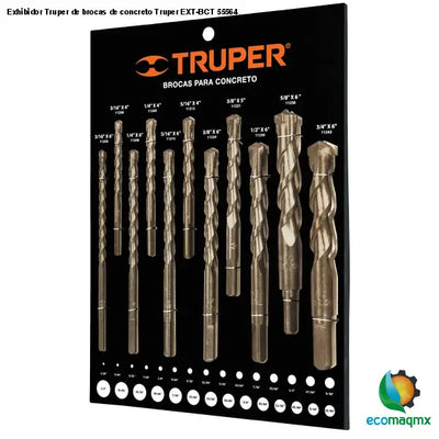 Exhibidor Truper de brocas de concreto Truper EXT-BCT 55564