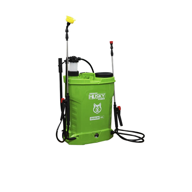 Fumigadora Aspersora Hibrida Swedish Husky Power Eléctrica Y Manual 20 Litros – Dual20