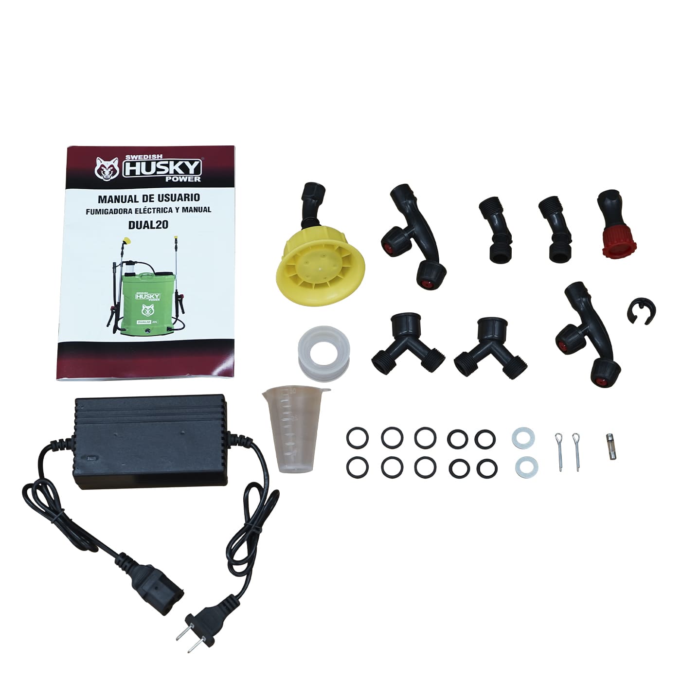 Fumigadora Aspersora Hibrida Swedish Husky Power Eléctrica Y Manual 20 Litros – Dual20