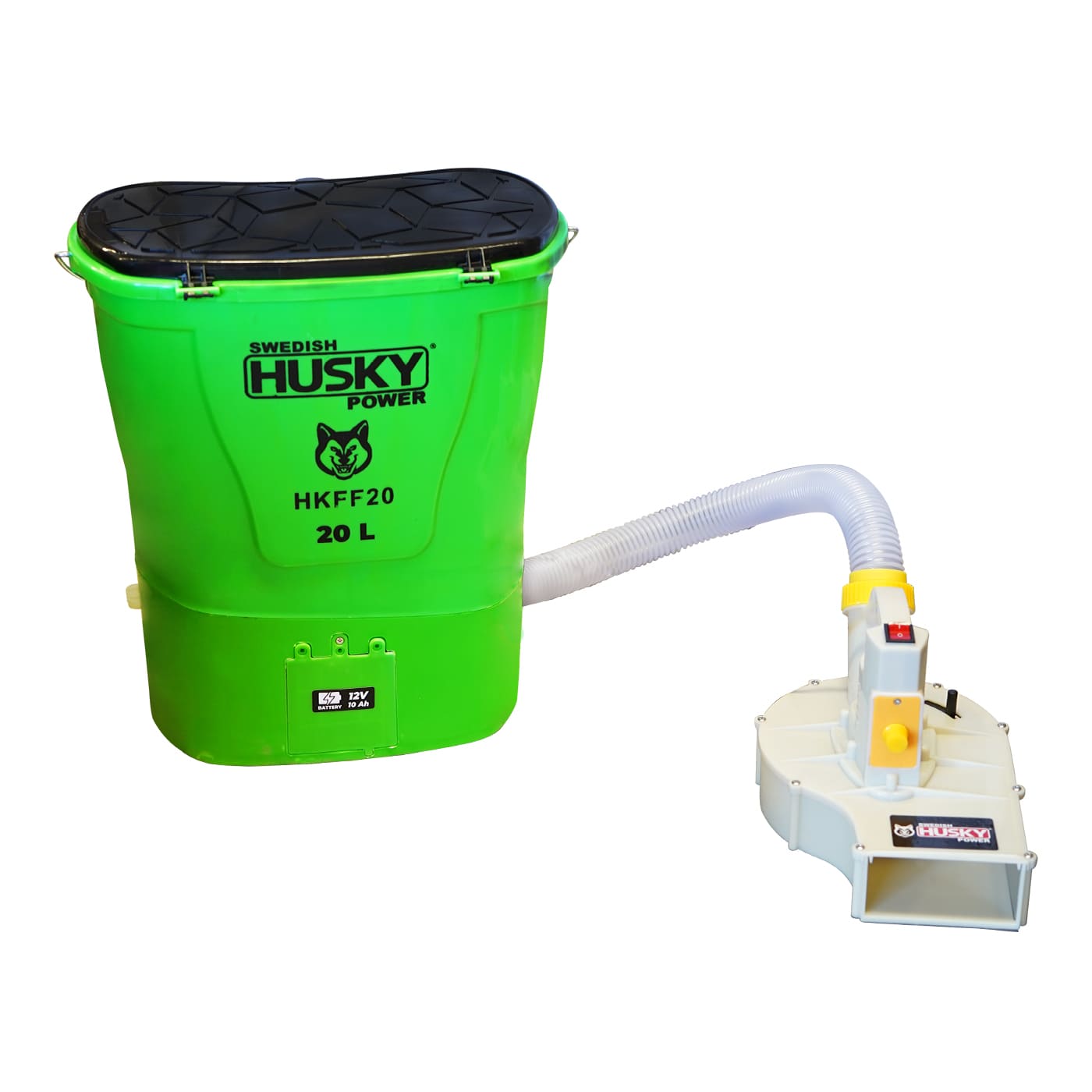 Fumigadora Fertilizadora a Batería Recargable Para Granulados Y Fertilizantes 20L Husky Power HKFF20