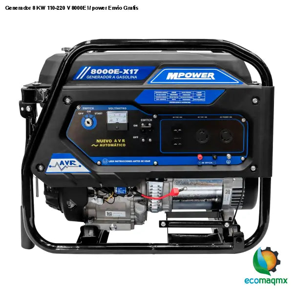 Generador 8 KW 110-220 V 8000E Mpower Envio Gratis