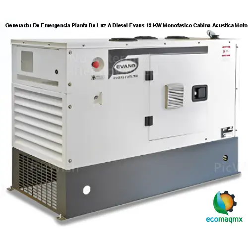 Generador De Emergencia Planta De Luz A Diesel Evans 12 KW