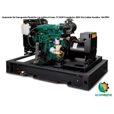 Generador De Emergencia Planta De Luz A Diesel Evans 17.5 KW