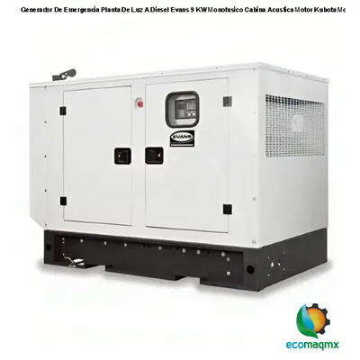 Generador De Emergencia Planta De Luz A Diesel Evans 9 KW