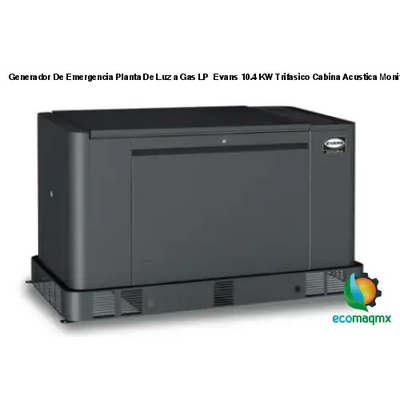 Generador De Emergencia Planta De Luz a Gas LP Evans 10.4 KW