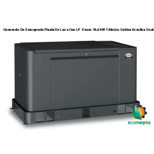 Generador De Emergencia Planta De Luz a Gas LP Evans 10.4 KW