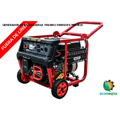 GENERADOR DE ENERGÍA PR2500-C SWISSMEX 708030 (935071)