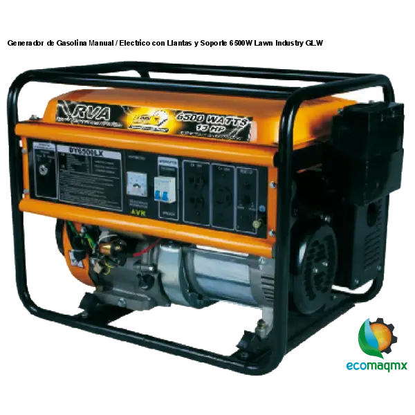 Generador de Gasolina Manual / Electrico con Llantas y