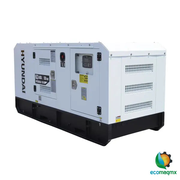 Generador Estacionario Hyundai 50kw / 63kva motor Cummins