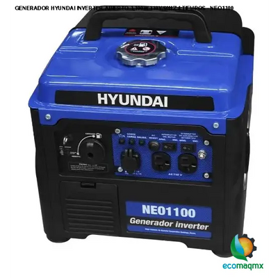 GENERADOR HYUNDAI INVERTER ABIERTO 1,100W 110V/60HZ 4