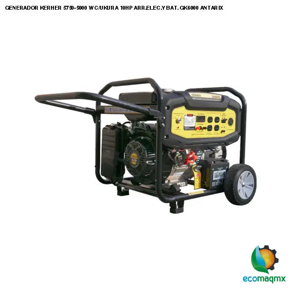 GENERADOR KERHER 5750-5000 W C/UKURA 10HP ARR.ELEC.Y BAT.