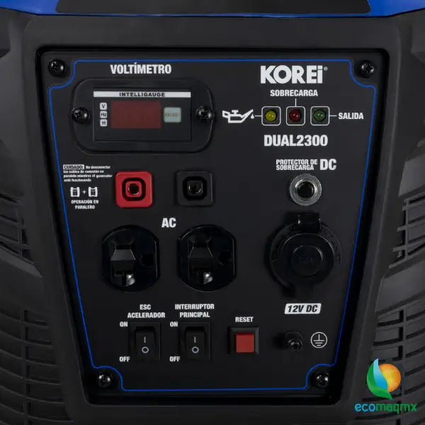 GENERADOR KOREI DUAL INVERTER 110V/60HZ 2.3KW (GASOLINA