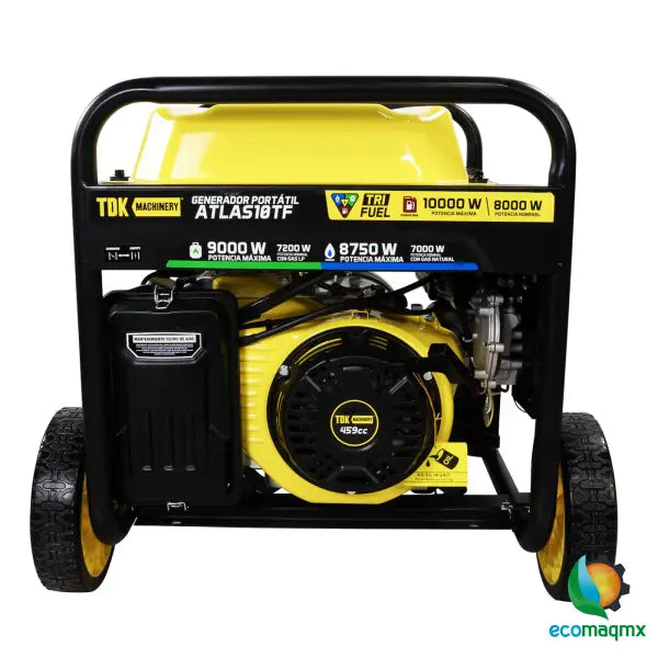 Generador Profesional 3 En 1 Gasolina Gas LP y GN Tdk 10 kw