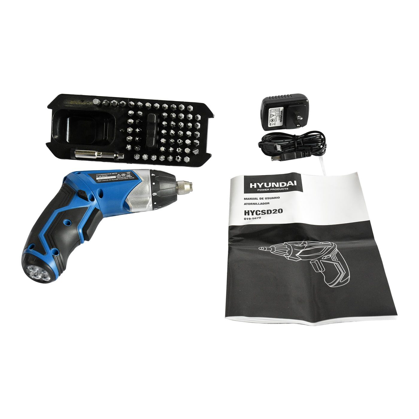 Atornillador Inalámbrico Hyundai Batería Recargable De 3.6v – Hycsd20