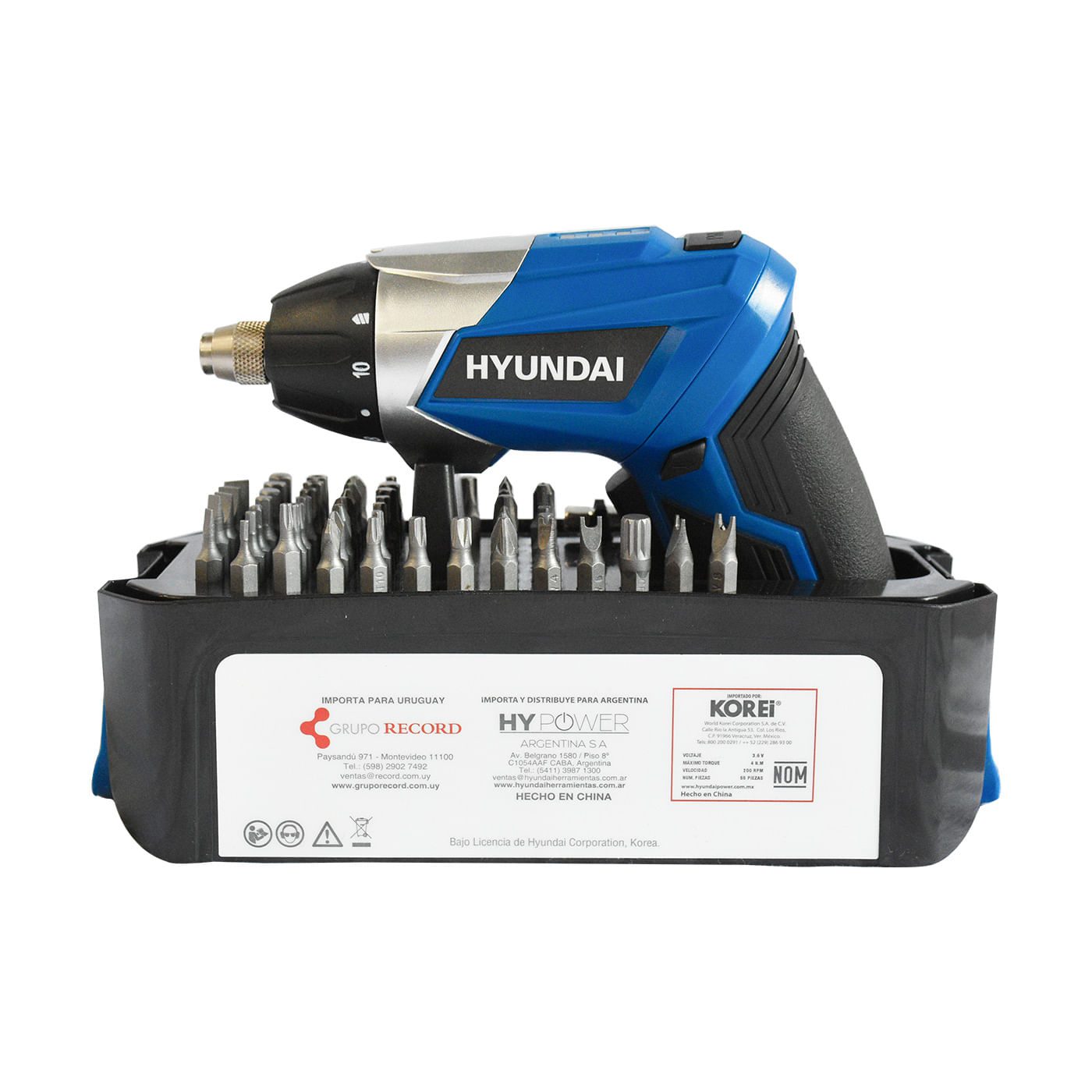 Atornillador Inalámbrico Hyundai Batería Recargable De 3.6v – Hycsd20