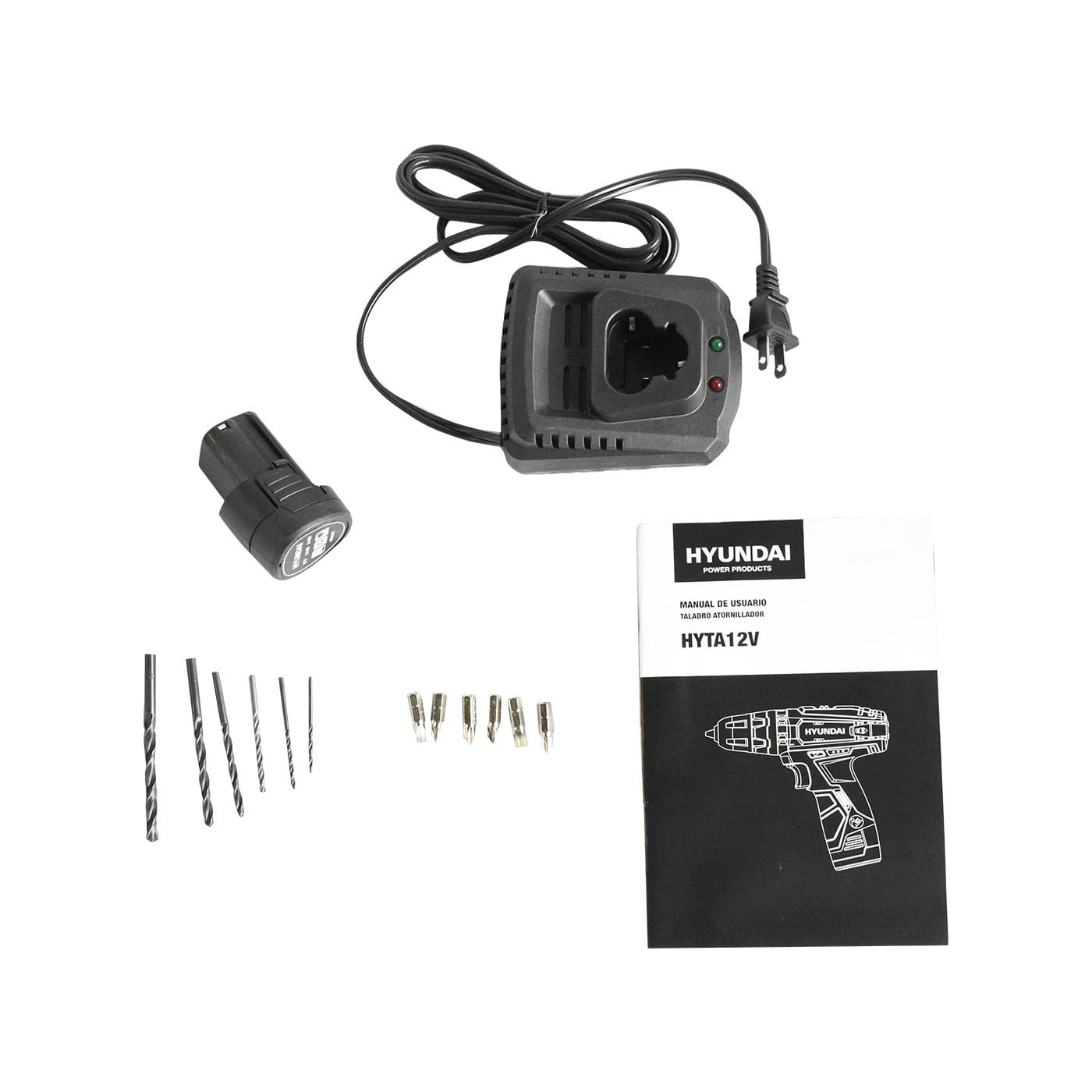Taladro Atornillador De Batería Hyundai Batería Recargable De 12v – Hyta12v
