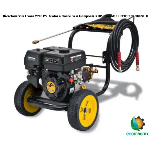 Hidrolavadora Evans 2700 PSI Motor a Gasolina 4 Tiempos 6.5